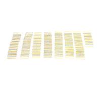 ZUUOZBYY 2600Pcs Metal Film Resistor Kit 130 Values 1Ω-3MΩ 1/4w Assorted Set Electronic Components