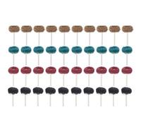 ZUUOZBYY 40Pcs Shank Brushed Abrasive Wheel Buffing Polishing Wheel Set for Rotary Tool
