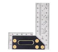ZUUOZBYY L Measurements Ruler Stainless Steel Carpenter Square Framing Ruler (100mm)