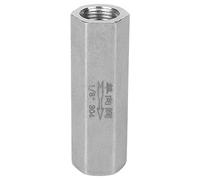 ZUUOZBYY Stainless Steel Hex BSPP Female Thread One Way Air Check Valve for Water Pipe Connection (1/8")