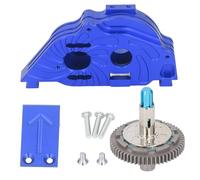 ZUUOZBYY Steel 57T Gear Aluminum Alloy Gearbox Housing Set for ARRMA VORTEKS Big Rock 1/10 Car (Sky Blue)