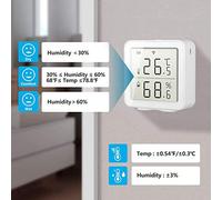 ZUUOZBYY Tuya WIFI Intelligent Home Wireless Temperature Sensor Home Automation Scene System Compatible with Alexa