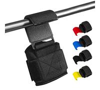ZUUOZBYY Weight Lifting Hooks Heavy Duty Lifting Wrist Straps Dumbbells Weightlifting Sports Gloves and Grip Pads for Deadlift Powerlifting Pull Up Bar (Black)