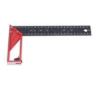 ZUUOZBYY Woodworking Square Multi Angle Professional L Shaped Aluminum Alloy Scribing Ruler for Carpenter (25cm)