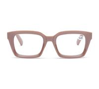 ZUVGEES Retro Oversized Blue Light Blocking Reading Glasses Big Eyeglass Frames Large lens Computer Readers (Coffee, 2.50)