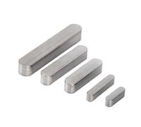 ZUVNIK Parallel Key 10 20pcs M3 M4 M5Parallel Keys A2-70 Stainless Steel Round Ends Flat Key Pins(10Pcs,M4 x 4 x 22mm)