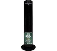 Zuvo 30" Tower Fan for Bedroom | Quiet Bladeless Oscillating Standing Fan, 3 Speeds, 90° Wide Oscillation, 2-Hour Timer | Home, Living Room & Office | Black