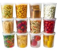 Zuvo 32Oz Soup Containers 25 Pack With Leakproof Lids Bpa Free Reusable