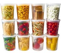 Zuvo 32oz Soup Containers with Leakproof Lids (25 Pack) - BPA-Free, Reusable Food Storage Containers for Meal Prep, Takeaway and Freezing
