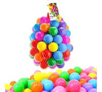 Zuvo Ball Pit Balls (200 Pack) Assorted - Crush-Proof 5.5cm Plastic Balls for Kids | Safe, Smooth & BPA-Free | Indoor & Outdoor Play for Toddlers & Babies