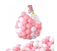 Zuvo Ball Pit Balls (200 Pack) Pink - Crush-Proof 5.5cm Plastic Balls for Kids | Safe, Smooth & BPA-Free | Indoor & Outdoor Play for Toddlers & Babies
