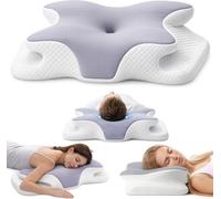Zuvo Cervical Memory Foam Pillow For Neck And Shoulder Support Orthopaedic Contour Design Ideal For Side And Back Sleepers