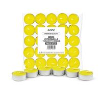 Zuvo Citronella Tea Lights 4 Hour Burn, Insect Repellent Tealights, 25 Pack