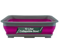 Zuvo Collapsible Washing Up Bowl 10L, Foldable Basin, Kitchen and Camping