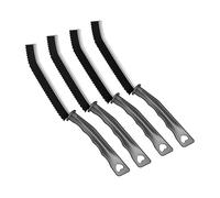 Zuvo Crevice Cleaning Brush Set (4 Pack) - Hard Bristle Gap & Grout Cleaning Tool with Long Handle - Window, Tile & Kitchen Scrubber