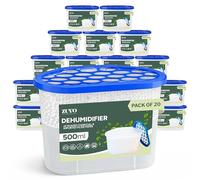 Zuvo Disposable Dehumidifiers for Home 500ml, Moisture Absorber, 20 Pack