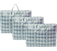 Zuvo Extra Large Laundry Bags Pack Of 3 With Zip Waterproof Reusable Storage Bags For Packing