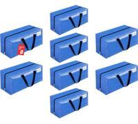 Zuvo Extra Large Moving & Storage Bags With Zips (8 Pack, 73X36X36Cm) Heavy-Duty Waterproof Bags