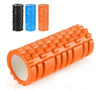 Zuvo Foam Roller for Muscles, Legs and Back Pain Relief, Textured, Orange