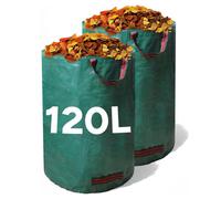 Zuvo Garden Waste Bags 120L Pack Of 2 Heavy Duty Reusable Sacks