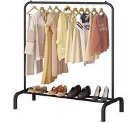 Zuvo Heavy-Duty Clothes Rail 146 X 110 X 40 Cm With Bottom Storage For Shoes, Coats & Shirts