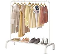Zuvo Heavy-Duty Clothes Rail 146 X 110 X 40 Cm With Bottom Storage For Shoes, Coats & Shirts