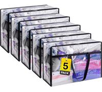 Zuvo Laundry Storage Bags Pack Of 5, Xl (46X23X38 Cm)