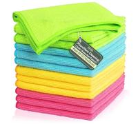 Zuvo Microfibre Cleaning Cloths, 12 Pack, Lint-Free Kitchen Cloths, 32x32cm