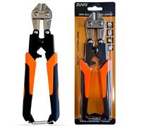 ZUVO Mini Bolt Cutter 8-Inch - Heavy-Duty Cr-V Wire & Cable Cutter, High Hardness Compact Bolt Clipper with Spring-Loaded Anti-Slip Handles for Wires, Cables & Thin Bolts