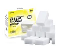 Zuvo Multi-Functional Magic Eraser Sponge (48-Pack) - Heavy-Duty, Eco-Friendly Melamine Sponges for Kitchen, Bathroom, and Wall Cleaning