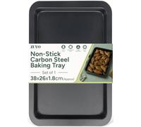 Zuvo Non Stick Baking Tray, Carbon Steel Oven Tray, Large 38 x 26 cm