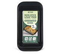 Zuvo - Non-Stick Loaf Tins for Baking Bread & Cakes - (2 LB / 900 G) Carbon Steel Bread Pans with Easy Release Coating - Durable, Oven & Dishwasher Safe