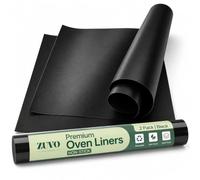 Zuvo Oven Liners for Fan Assisted Ovens 32x50cm, Non-Stick Reusable 2-Pack
