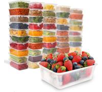 Zuvo Plastic Food Containers With Lids - Pack Of 10 - Leak Proof, Microwave & Freezer Safe Container Sets Food Storage Containers