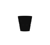 Zuvo Plastic Paper Bin 5L Black Shatter Proof Waste Basket with Wave Design for Office and Home