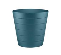 Zuvo Plastic Paper Bin 8L - Shatter-Proof Waste Basket for Office Desk & Bedroom Bin - Ideal Paper Bin with Wave Design - Navy Blue