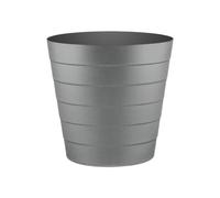 Zuvo Plastic Paper Bin 8L - Shatter-Proof Waste Basket For Office Desk & Bedroom Bin - Ideal Paper Bin With Wave Design - Grey