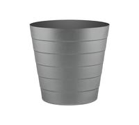 Zuvo Plastic Paper Bin 8L - Shatter-Proof Waste Basket for Office Desk & Bedroom Bin - Ideal Paper Bin with Wave Design - Grey