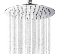 Zuvo Rainfall Shower Head 8 Inch Round, Fixed Overhead High Pressure Rain