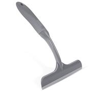 Zuvo - Shower Squeegee for Glass, Windows & Mirrors - Multipurpose Rubber Blade Glass Wiper with Non-Slip Handle - Bathroom, Car & Kitchen Cleaner, Grey