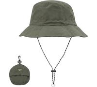 ZUWIJEQ Fisherman Hat, Bucket Hat, Folding Hat, Trekking Hat, Safari Hat Unisex Adjustable, Sun Hat for Trekking, Beach, Fishing and Outdoor, Army Green