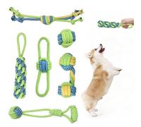 Zuxbolf Pack of 6 Dog Toys Rope Rope Toy for Medium and Small Dogs Chew Toy Tug of War Toy Indestructible Dog Chew Toy Puppy Interactive Toy for Dogs Dental Care