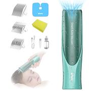 zuxify Baby Hair Clippers, Electric Quiet Vacuum Hair Clipper for Kids, Baby Hair Cutting Kit for Child Aged 0-12, Ceramic Blade Rechargeable Waterproof Trimmer, Infants Toddlers Children and Autism