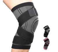 zuxify Knee Brace for Men, Adjustable Compression Knee Support Sleeve for Arthritis, ACL, MCL, Meniscus Tear for Running, Sports, Knee Pads for Tendonitis, Bursitis, Ligament Injuries(1 pack)