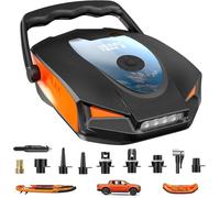Zuxiga 50PSI Paddle Board Pump, Electric High Pressure SUP Pump, Dual Stage Inflation & Deflation, Auto-Off, Portable Sup Air Pump, 12V DC Car Connector for Stand Up Boards, Pickup, Kayaks Boats