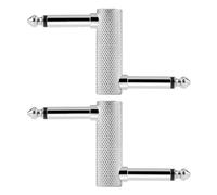 ZUXOCY 2 Pack Guitar Pedal Coupler, 1/4 inch Guitar Effects Pedal to Pedal Connector Type Male to Male Plug Connector