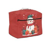 ZUXONGSY Christmas Gifts Snowman Cover for Sewing Machine with Essentials Storage Pockets Stain Resistant Easy Cleaning Sewing Machine Cover Protection Decor Accessories Christmas Decor