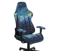 ZUXONGSY Forest Universe Gaming Chair Covers Slipcovers Dustproof Computer Reclining Gaming Chair Seat Cover With Armrest Cover Fits Recliner/Boss Chairs With Zipper Buckle Anti-Cat