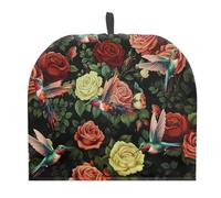 ZUXONGSY Hummingbird Rose Tea Cozy for Teapot Insulated Floral Tea Pot Cozy for Keeping Warm Home Decorative Tea Cosy for Teapot