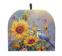 ZUXONGSY Hummingbird Sunflower Teapot Cozy - Tea Pot Cover - Keeps Drink Warm - Soft Fabric - 12.9 x 10.4 Inches
